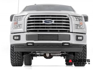 Ford F-150 Lift Kit - 3" Lift - Aluminum Control Arms - Vertex Coilovers - V2 Rear Shocks